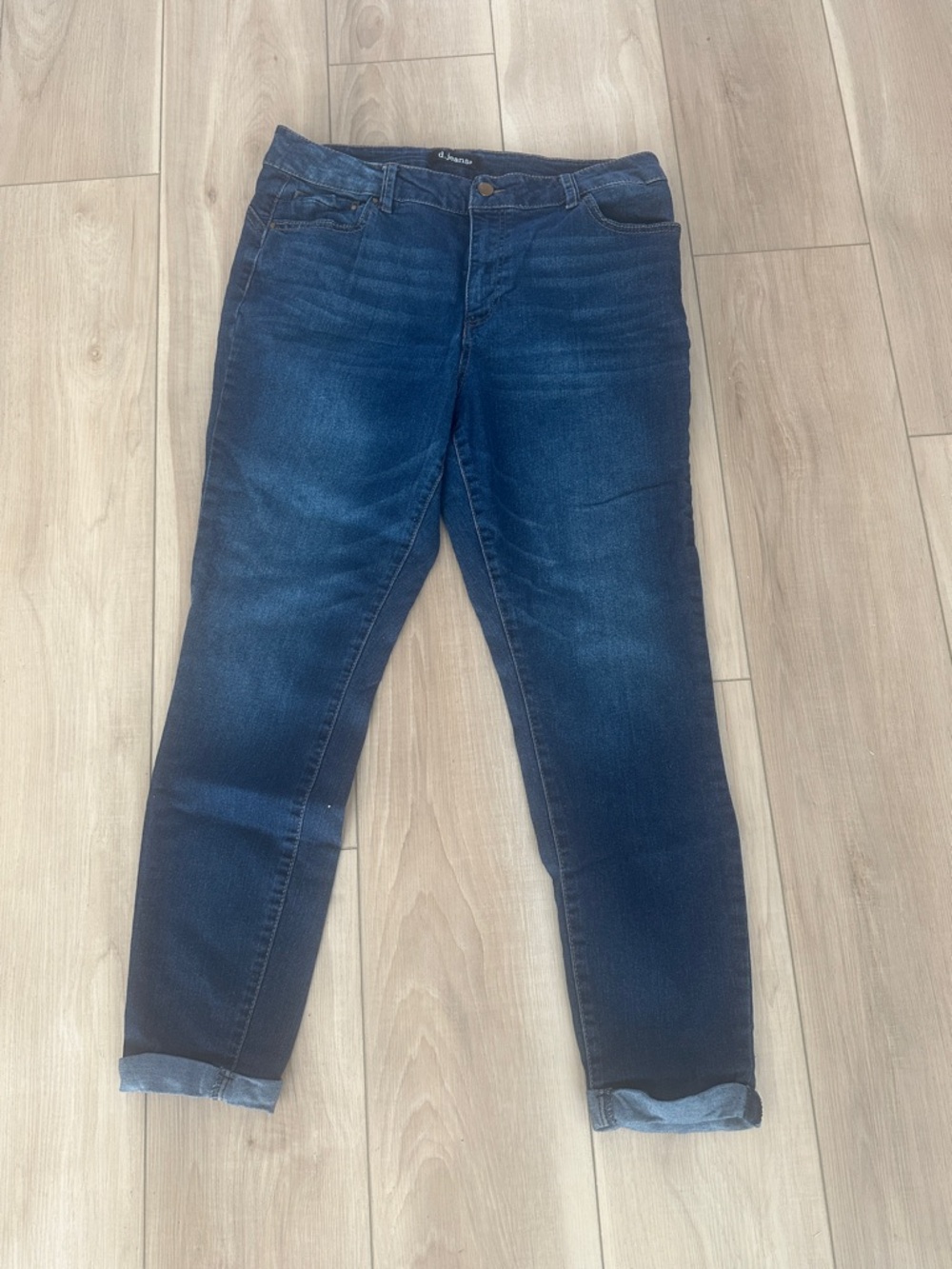 GUC d. jeans Brand Women's Skinny Jeans in Dark Blue Wash Size 12 Cuffed